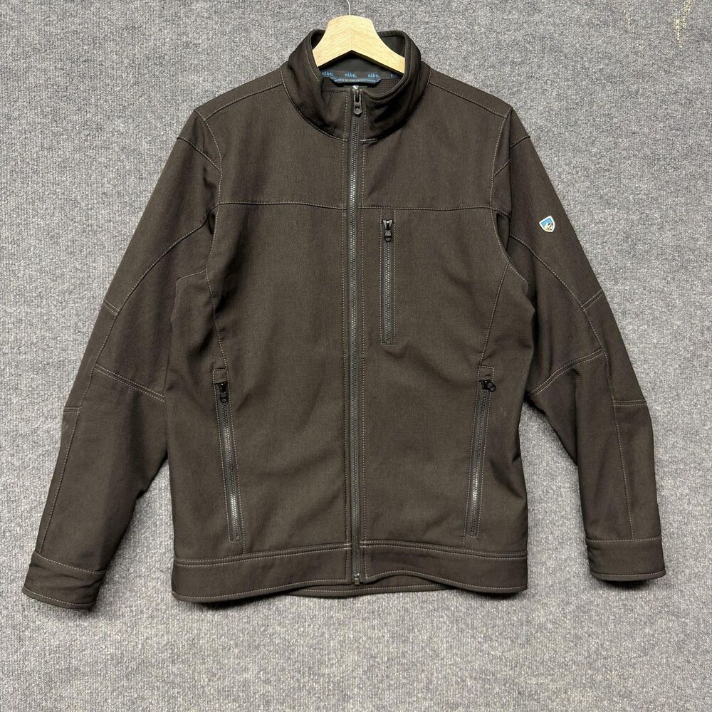 Kuhl Impakt Jacket Mens Small Brown Full Zip Outdoor Hiking Casual Softshell